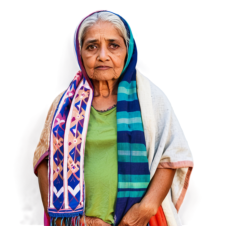 Old Woman With Shawl Png 50 PNG image