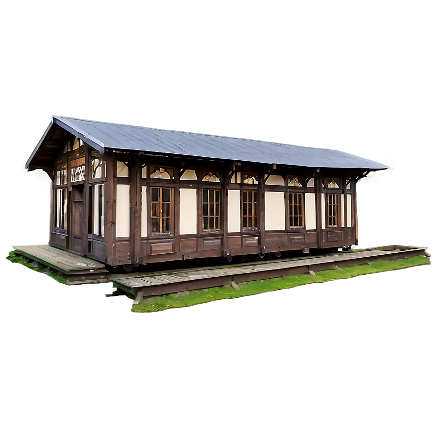 Old Wooden Train Station Png Yqa PNG image