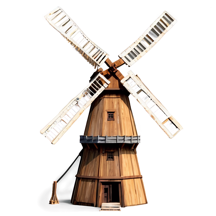 Old Wooden Windmill Png Wbp17 PNG image