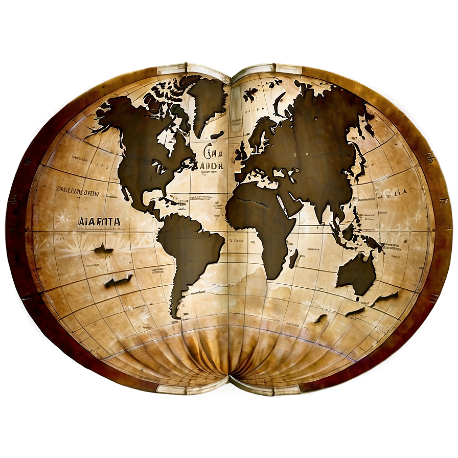 Old World Map Png 05032024 PNG image