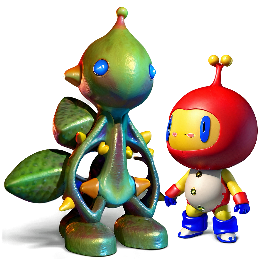 Olimar And Red Pikinn Png 06242024 PNG image