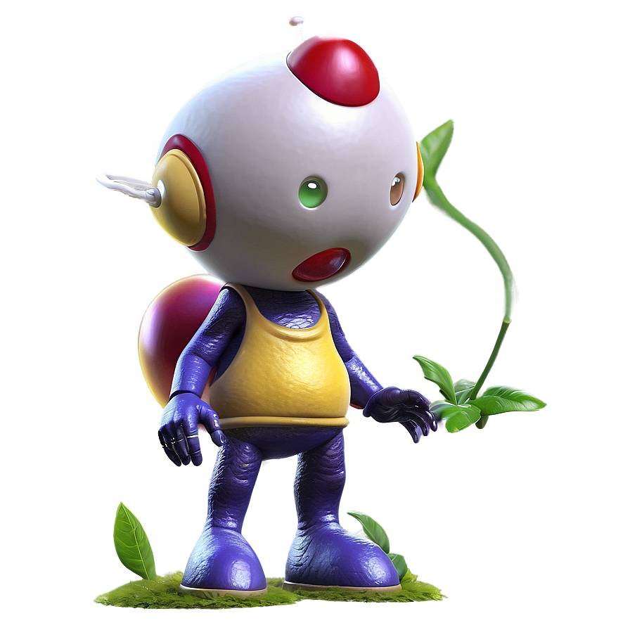 Olimar And Yellow Pikmin Png 06242024 PNG image