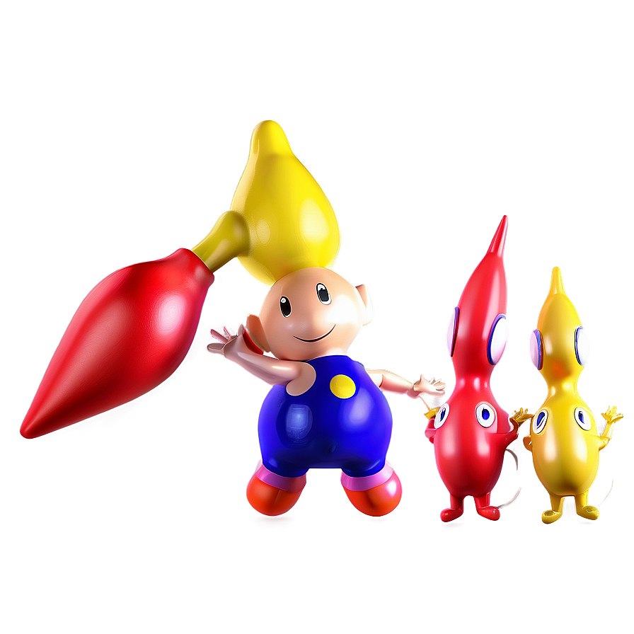 Olimar And Yellow Pikmin Png Rwb80 PNG image