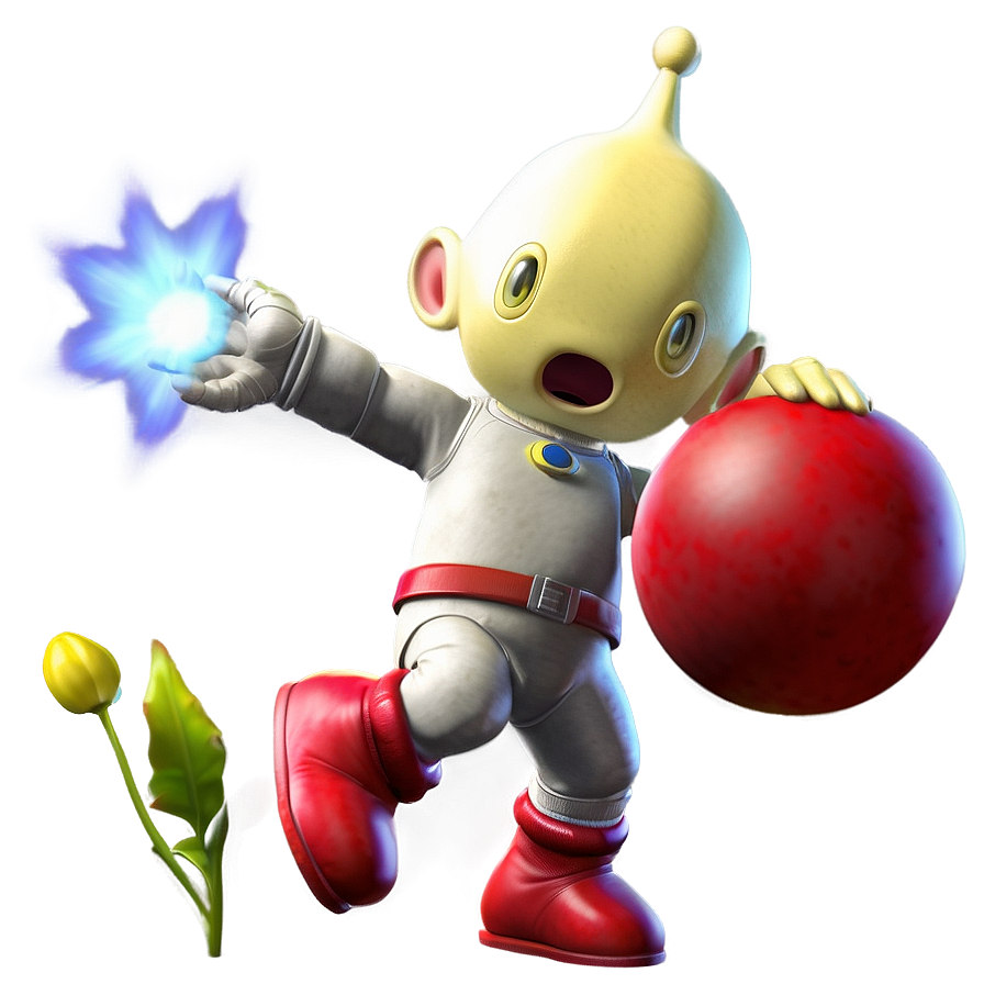 Olimar In Action Png Bgf PNG image