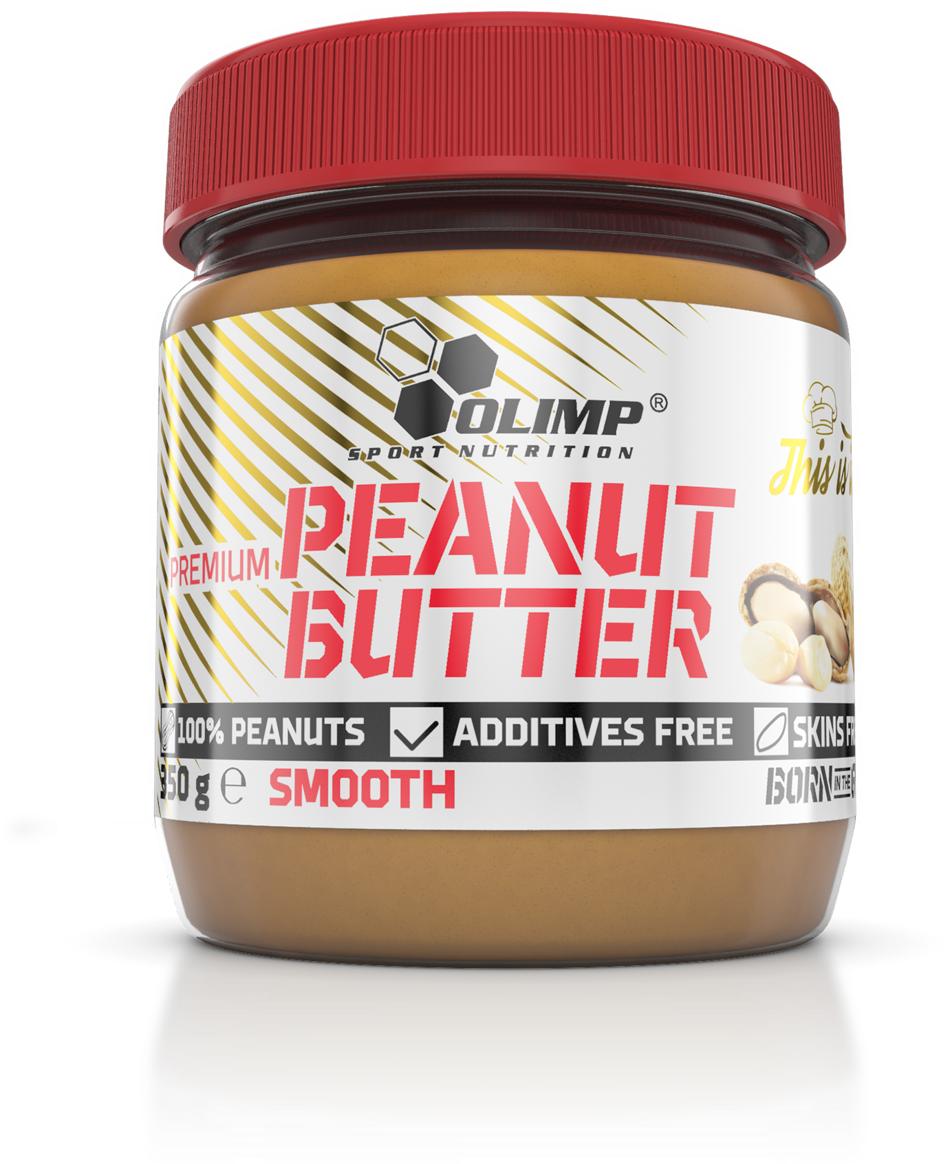 Olimp Sport Nutrition Peanut Butter Jar PNG image