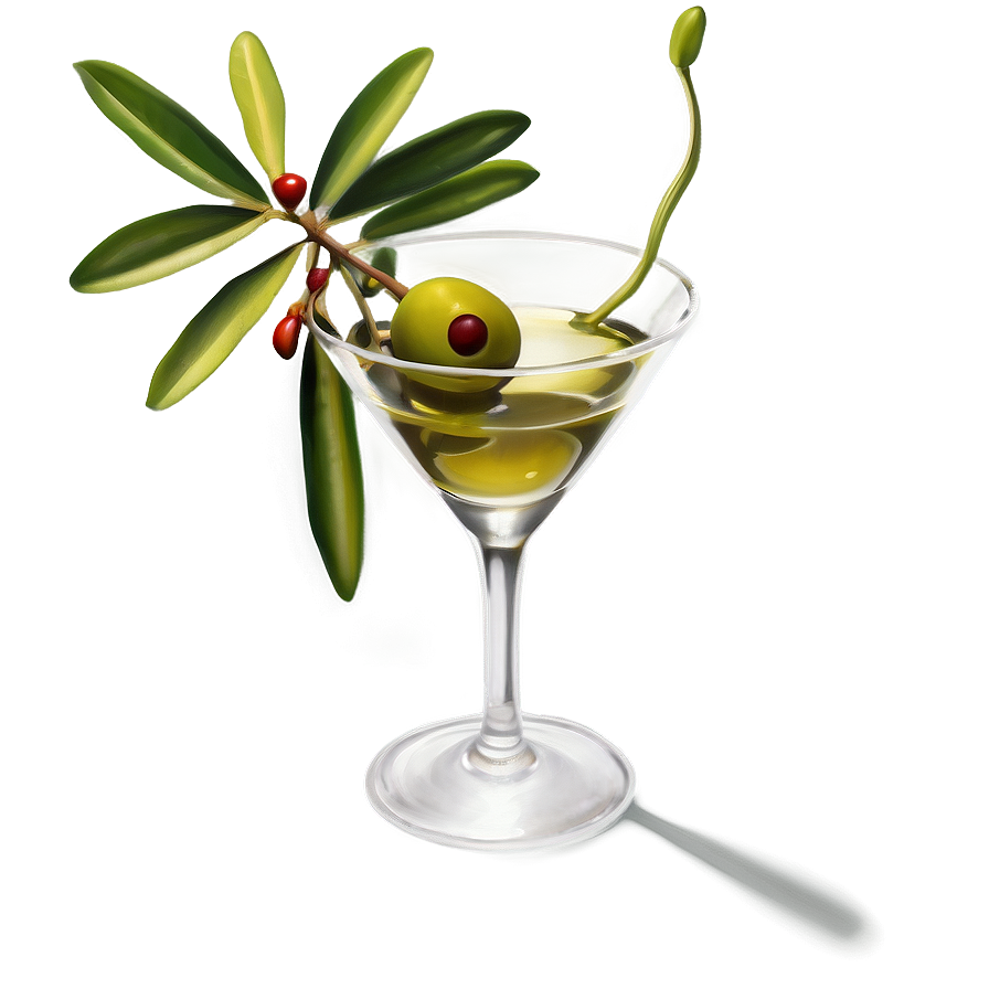 Olive Garnished Martini Png 46 PNG image