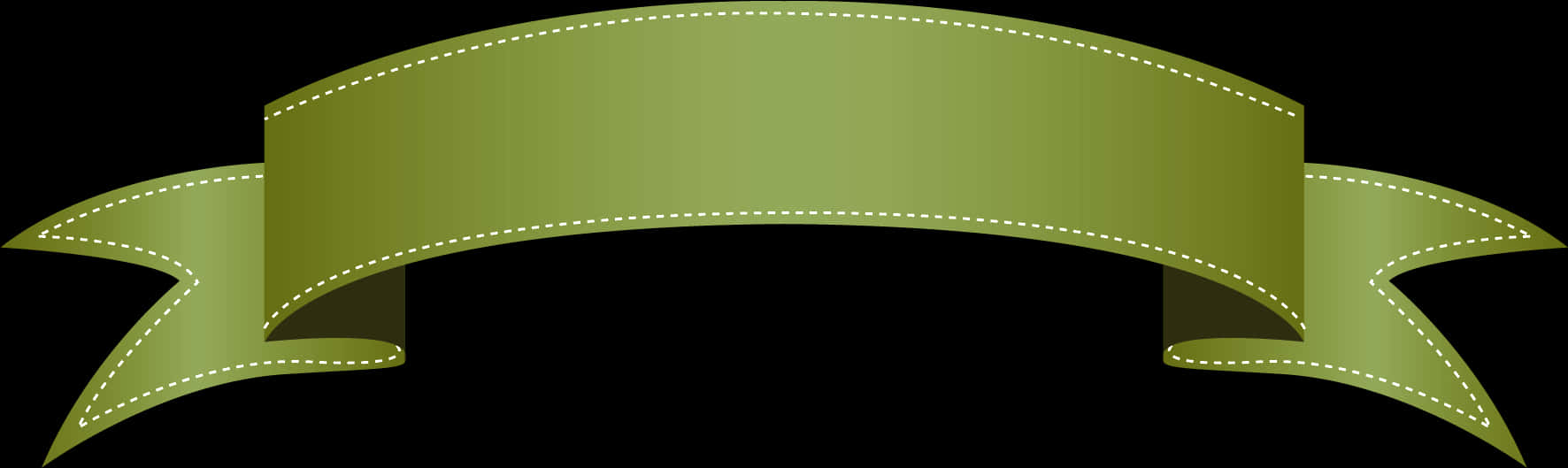 Olive Green Banner Design PNG image