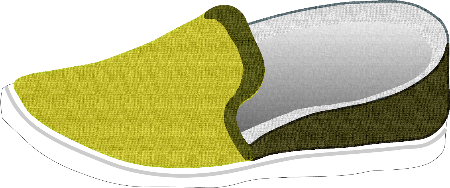 Olive Green Slip On Sneaker PNG image