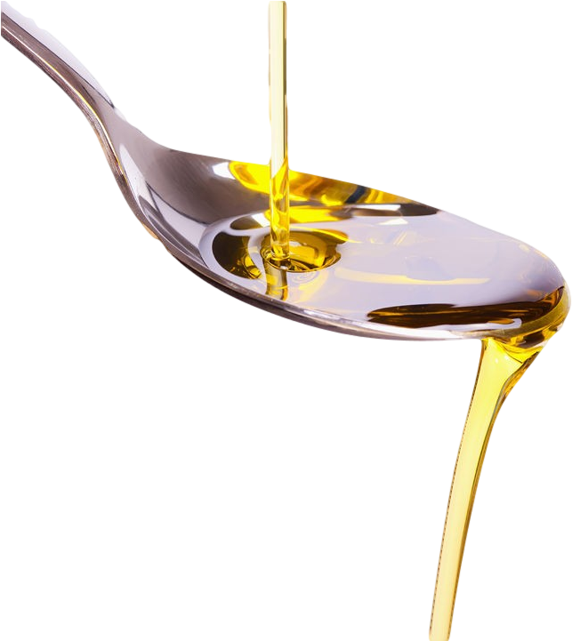 Olive Oil Pouring Into Spoon PNG image