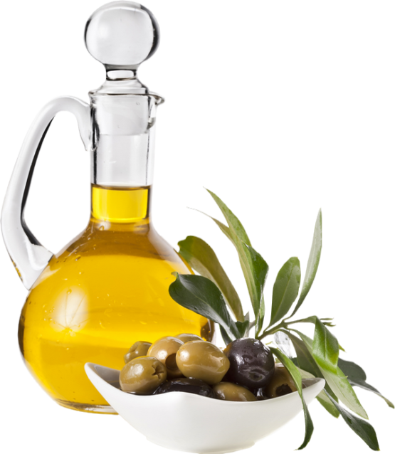 Olive Oiland Olives Display PNG image