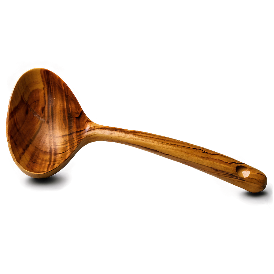 Olive Wood Spoon Png 06132024 PNG image