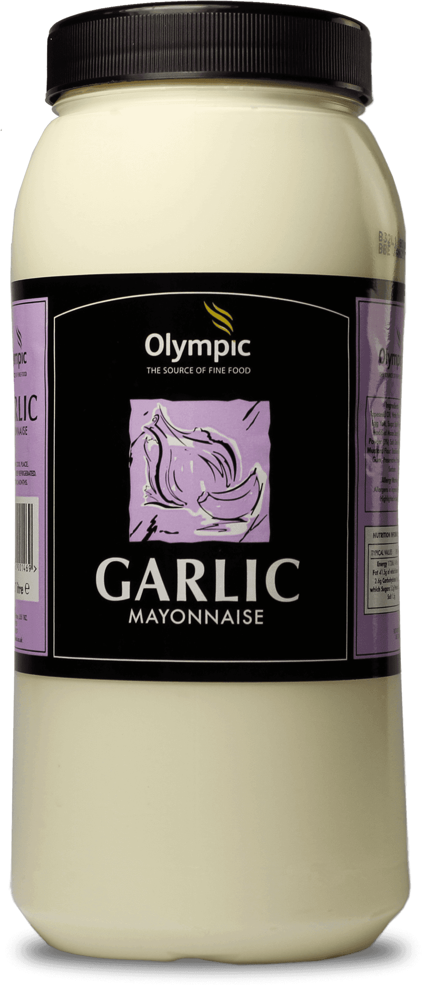 Olympic Garlic Mayonnaise Jar PNG image
