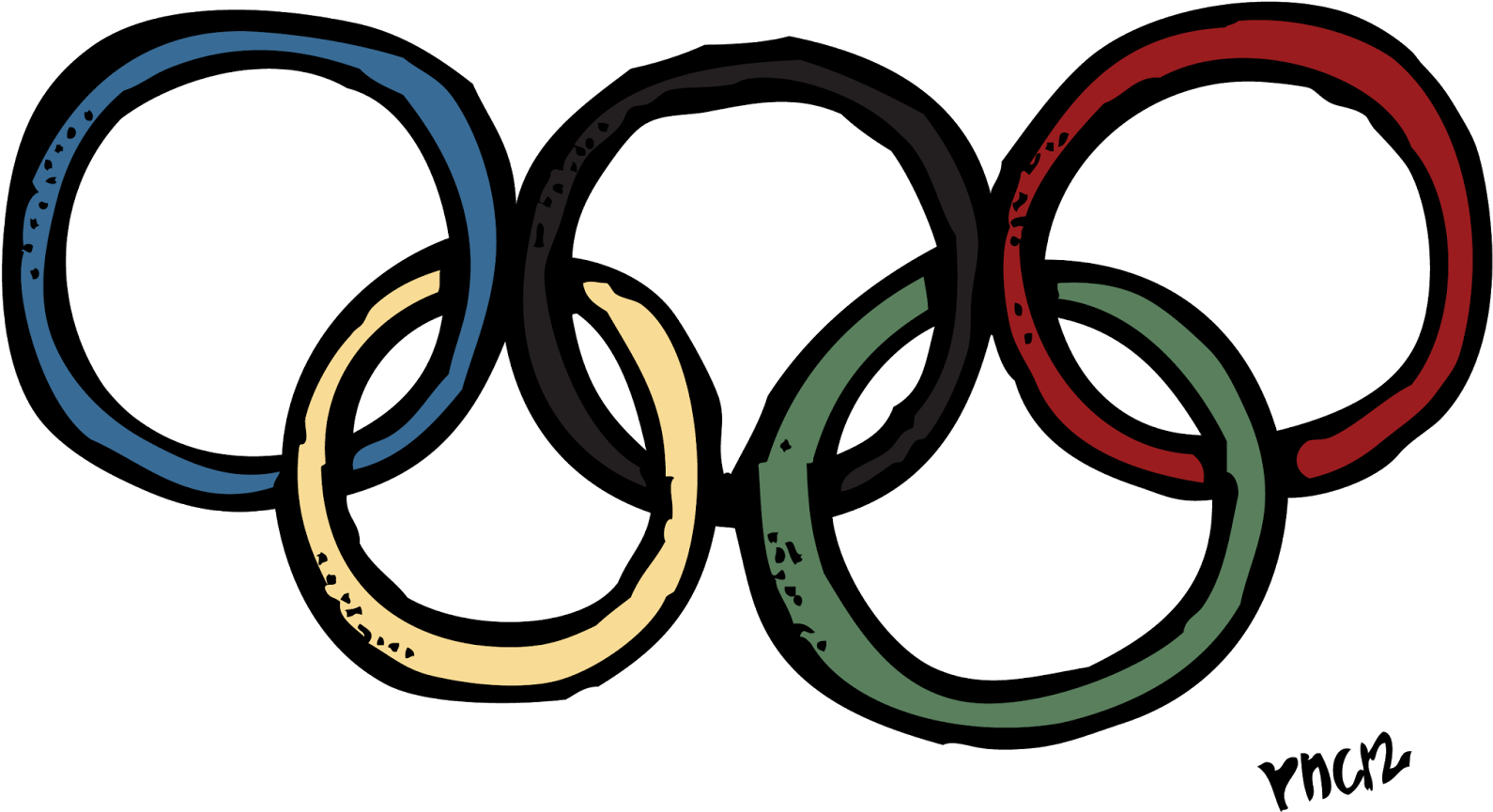 Olympic_ Rings_ Sketch_ Artwork PNG image