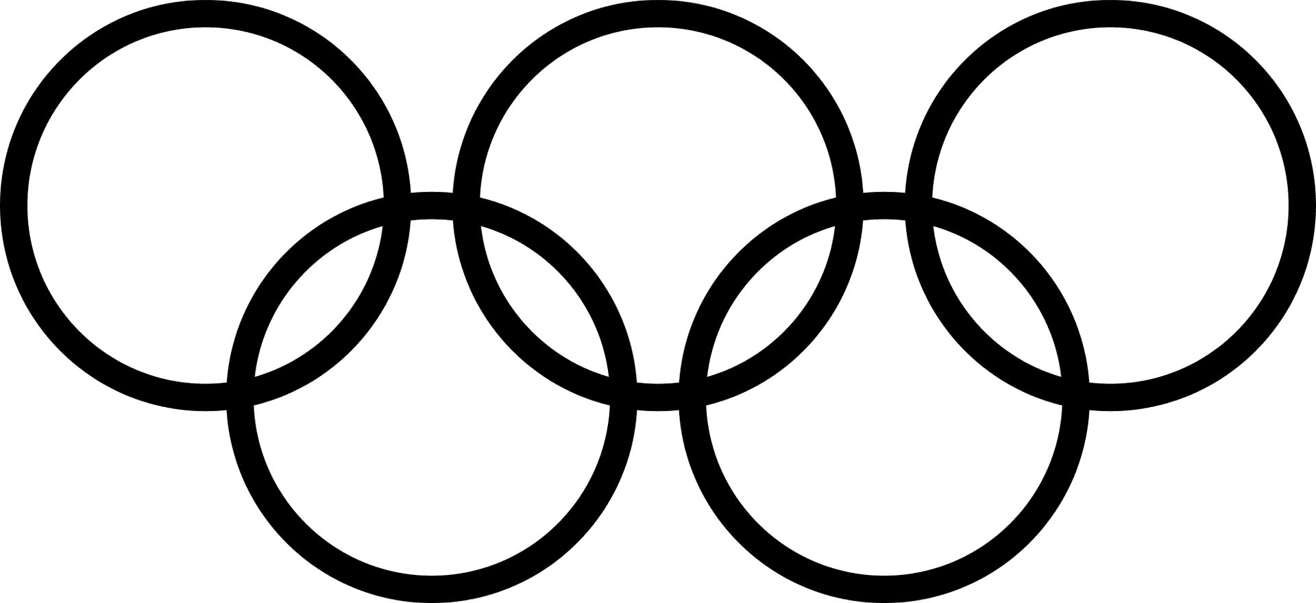 Olympic_ Rings_ Symbol_ Black_and_ White PNG image