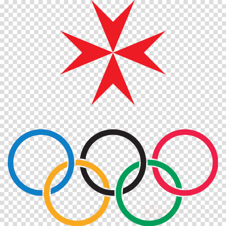 Olympic_ Rings_with_ Red_ Star_ Vector PNG image