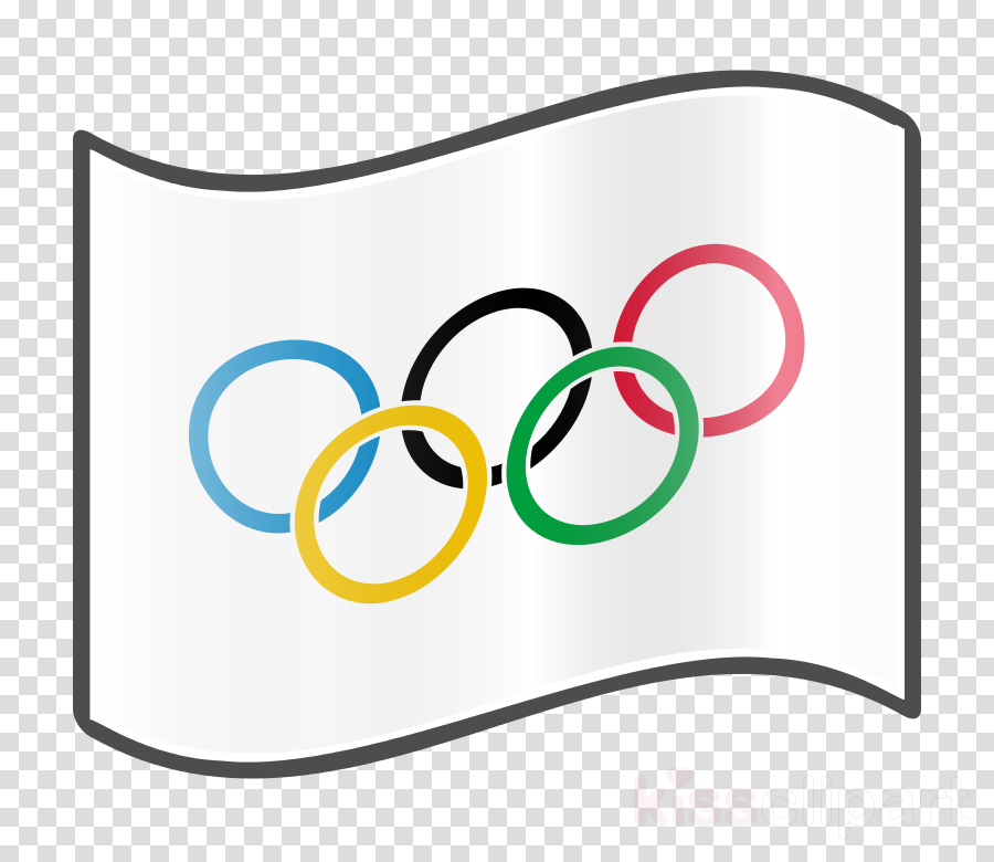 Olympic Ringson Flag Graphic PNG image