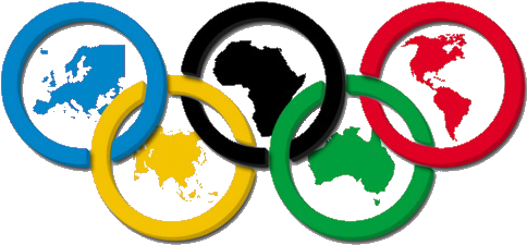 Olympic Ringswith Continents PNG image