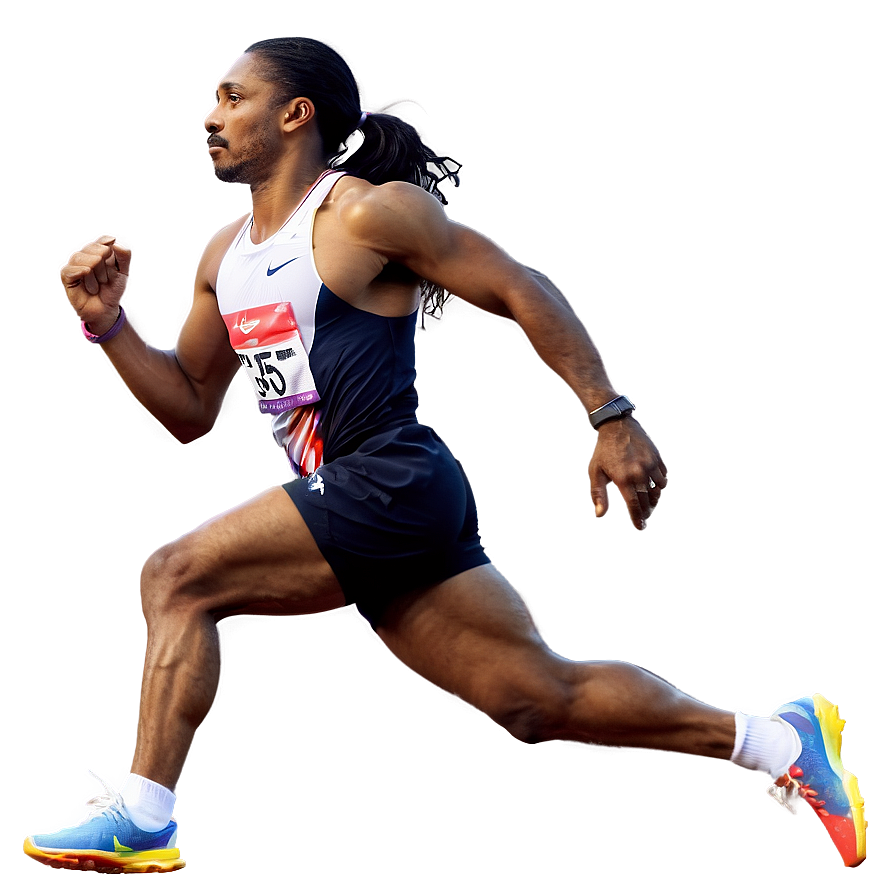 Olympic Running Athlete Png Xdu PNG image