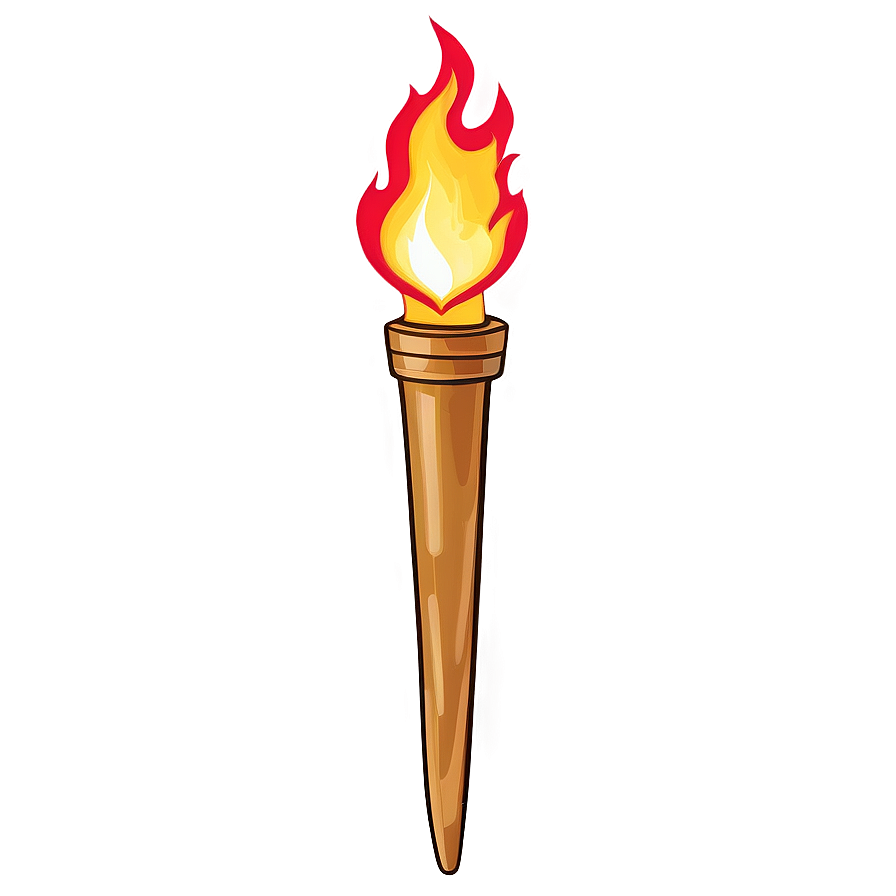 Olympic Torch Colorful Illustration Png Whf56 PNG image