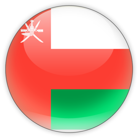 Oman Flag Button Graphic PNG image