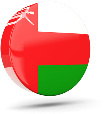 Oman Flag Sphere3 D Render PNG image