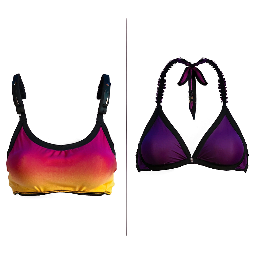 Ombre Bikini Top Png 06132024 PNG image