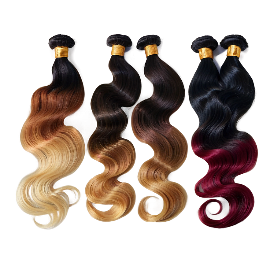 Ombre Hair Bundles Png Xfw93 PNG image