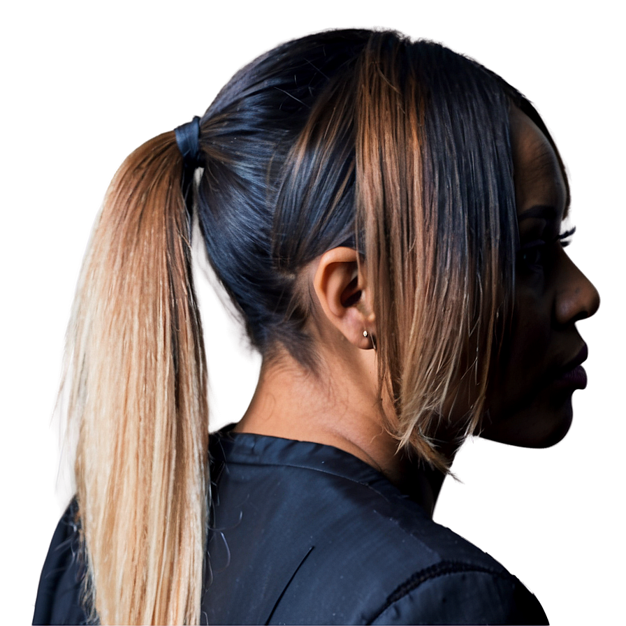 Ombre Ponytail Fashion Png 64 PNG image