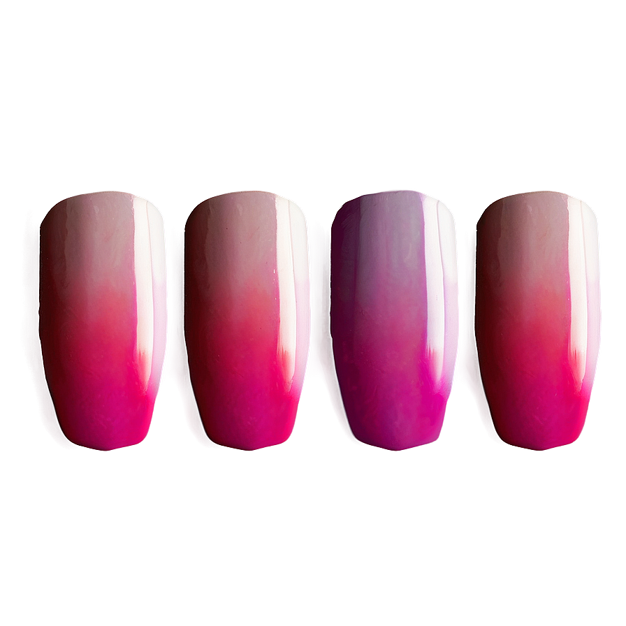 Ombre Single Acrylic Nail Png 06272024 PNG image