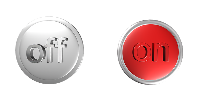 On Off Buttons3 D Render PNG image