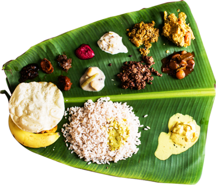 Onam Sadya Traditional Kerala Feast PNG image