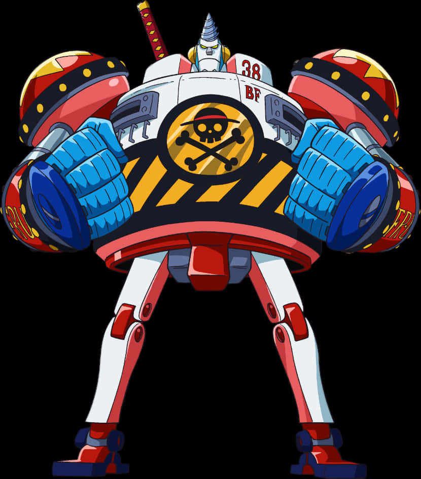 One_ Piece_ Battle_ Franky_38_ Mecha PNG image