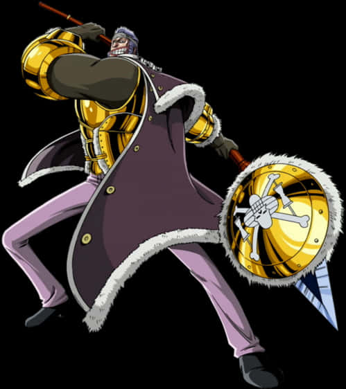 One Piece Character Gecko Moriawith Kage Kageno Mi Powers PNG image