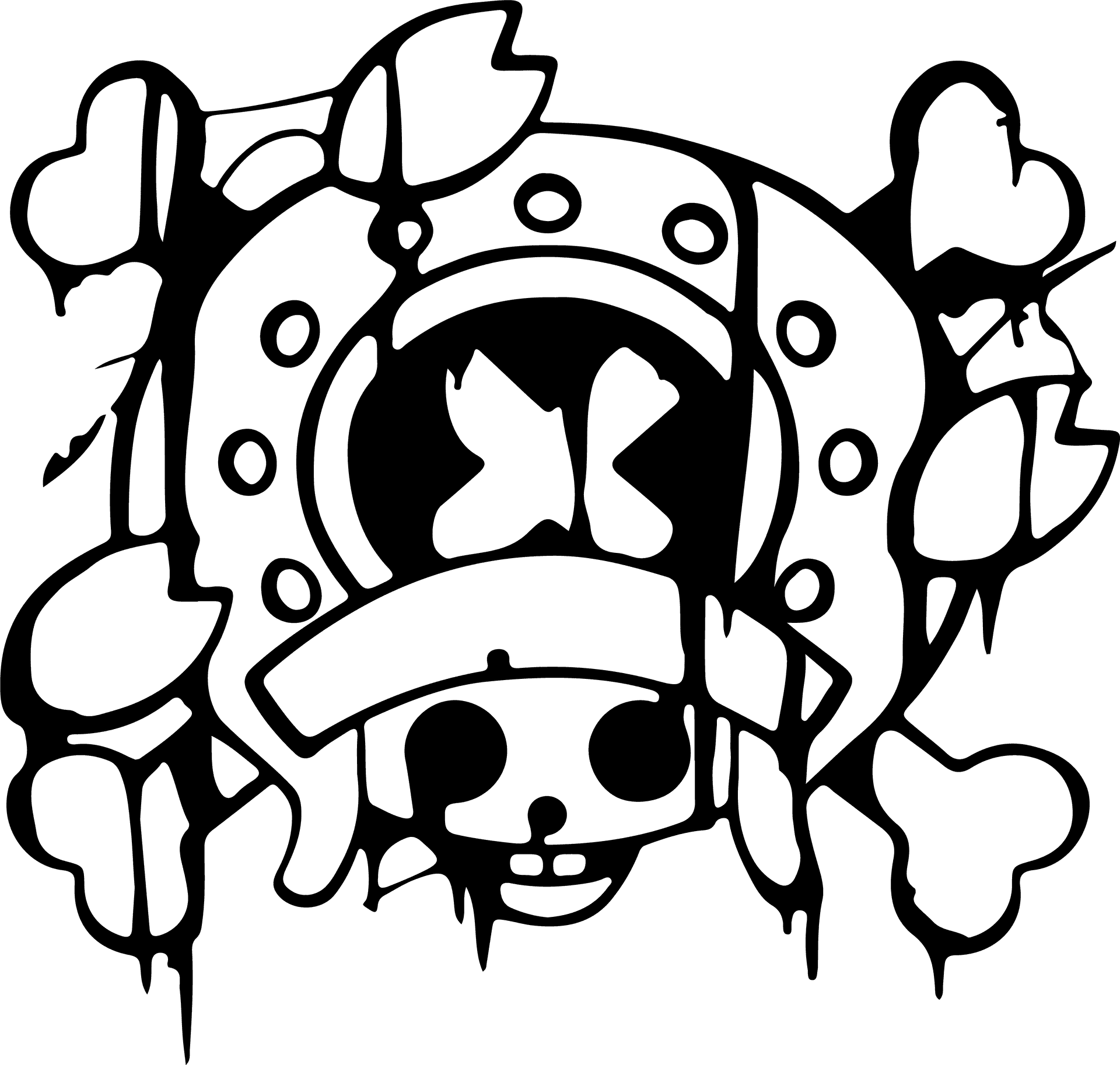 One Piece Chopper Jolly Roger PNG image