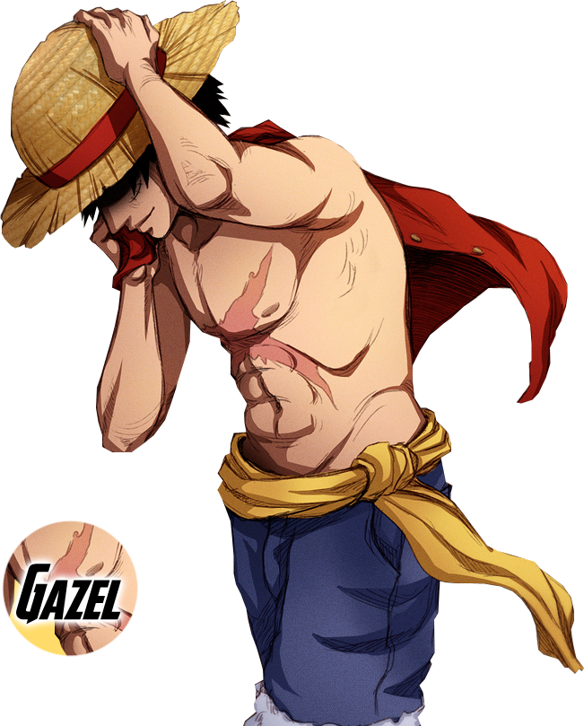 One Piece Luffy Straw Hat Adjustment PNG image