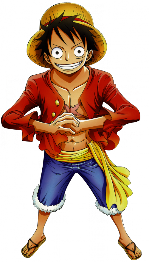 One Piece Luffy Straw Hat Pirate PNG image