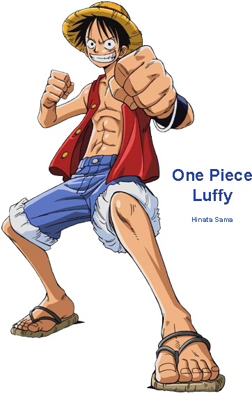 One Piece Luffy Straw Hat Pose PNG image