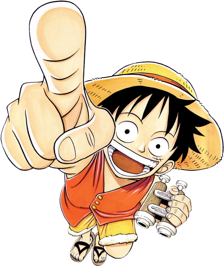 One Piece Luffy Thumbs Up PNG image