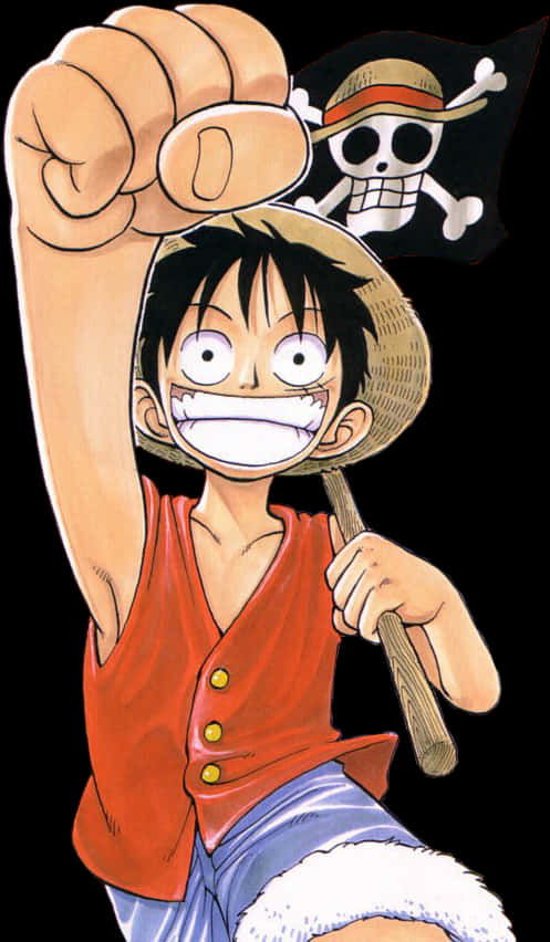One Piece Monkey D Luffy Pose PNG image