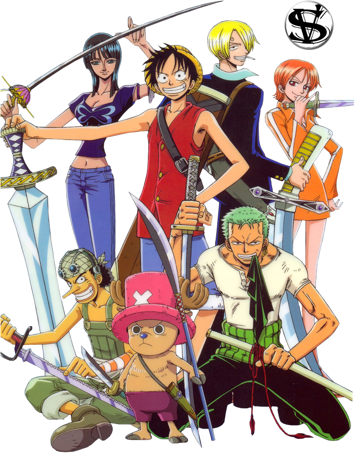 One Piece Straw Hat Crew PNG image