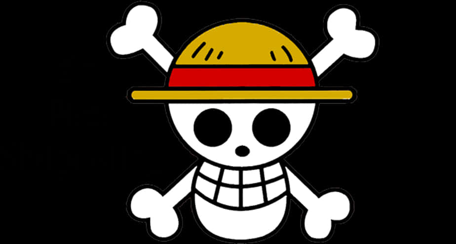 One Piece Straw Hat Jolly Roger PNG image