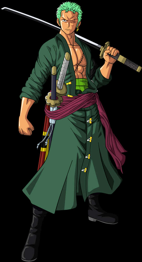 One Piece Zoro With Sword PNG image