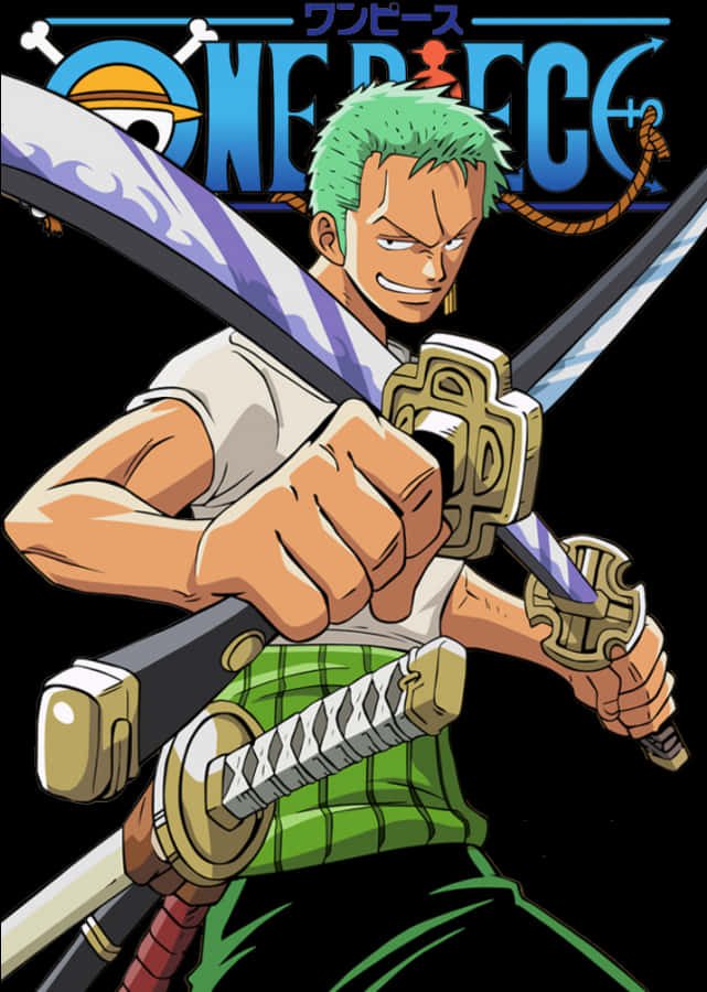 One Piece Zoro With Swords PNG image