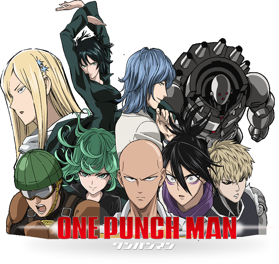 One Punch Man Group Characters PNG image