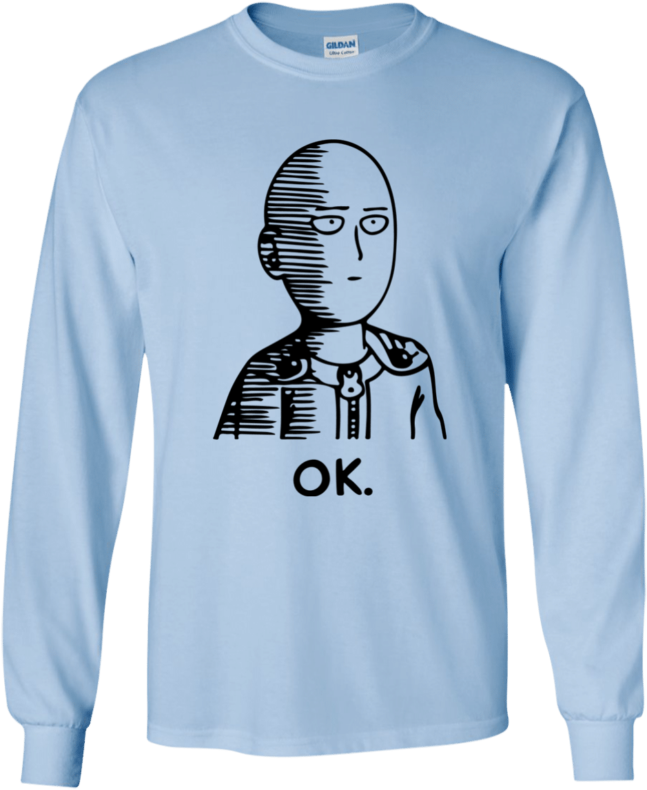 One Punch Man O K Shirt Design PNG image