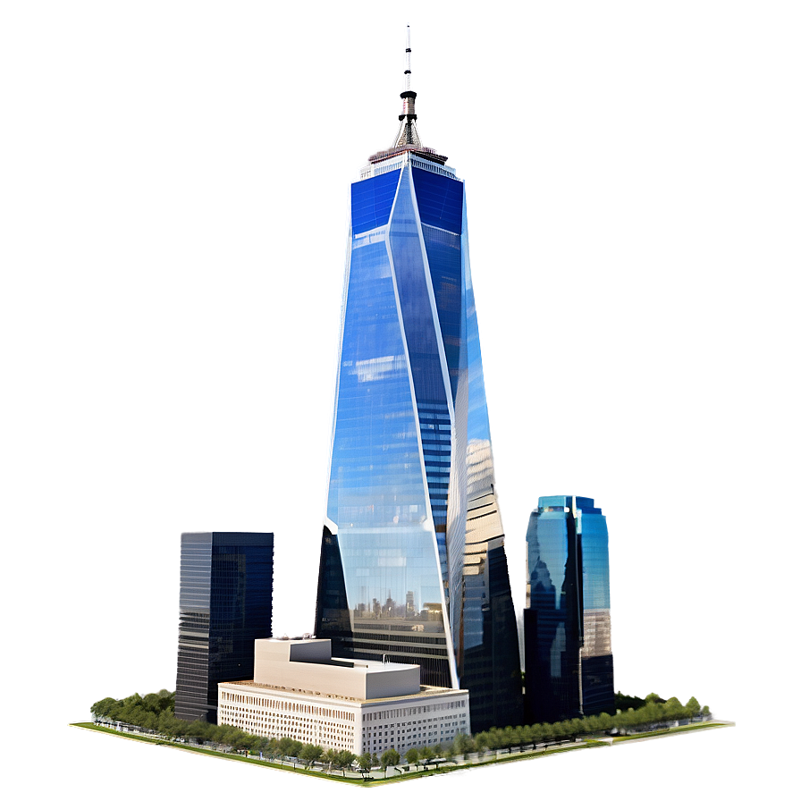 One World Trade Center Aerial View Png 95 PNG image