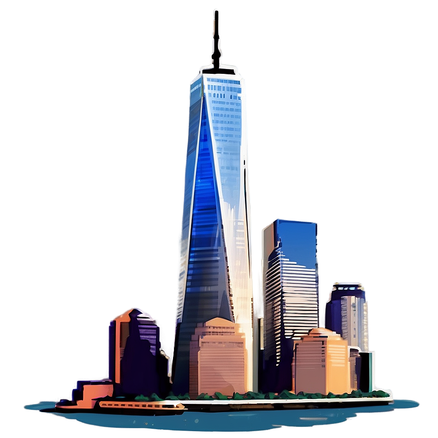 One World Trade Center Illustration Png Hiu68 PNG image