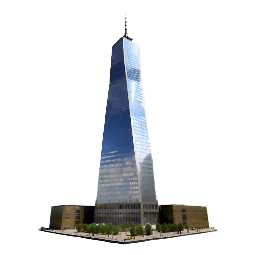 One World Trade Center Minimalist Design Png 06252024 PNG image