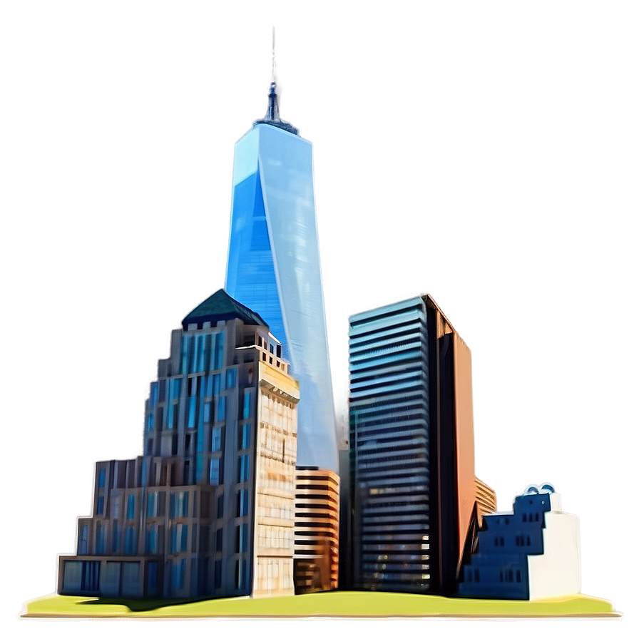 One World Trade Center Minimalist Design Png 32 PNG image