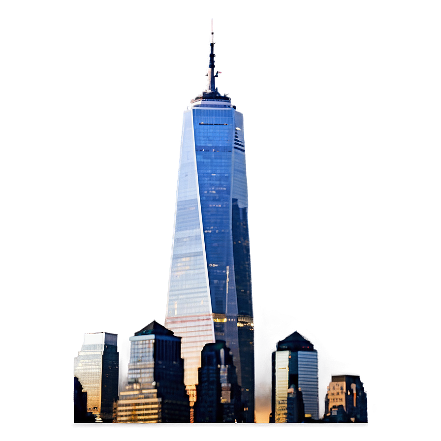 One World Trade Center Night View Png 06252024 PNG image